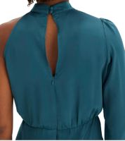 Elegante abito monospalla da donna. Abito primaverile in raso lucido. Abito da sera. 925469 in verde o 919324 in nero. Elegante abito monospalla da donna. Abito primaverile in raso lucido. Abito da sera. 925469 in verde o 919324 in nero.