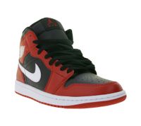Zapatillas NIKE Air Jordan 1 Mid para hombre, de piel auténtica, con amortiguación Air, de caña media, de baloncesto, DQ8426 061, color rojo/negro Zapatillas NIKE Air Jordan 1 Mid para hombre, de piel auténtica, con amortiguación Air, de caña media, de baloncesto, DQ8426 061, color rojo/negro
