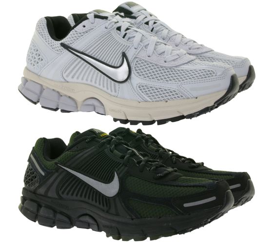 NIKE Zoom Vomero 5 Sneaker Mesh sneakers with genuine leather overlays HV2527-001 for men in black or FN6742-002 for women in grey