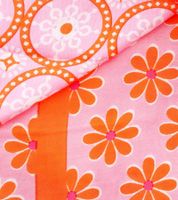 ZWILLINGSHERZ Pricilla Square Scarf with Flowers and Ornaments in a Retro Design, Fashion Scarf 3016Q-1008-6 Orange/Multicolored ZWILLINGSHERZ Pricilla Square Scarf with Flowers and Ornaments in a Retro Design, Fashion Scarf 3016Q-1008-6 Orange/Multicolored