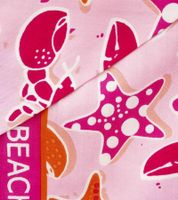 ZWILLINGSHERZ Beach Life Dreiecks-Tuch mit Krabben Seesternen und Statement Print Mode-Tuch 3014D-0703-22 Pink/Rosa ZWILLINGSHERZ Beach Life Dreiecks-Tuch mit Krabben Seesternen und Statement Print Mode-Tuch 3014D-0703-22 Pink/Rosa