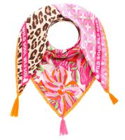 ZWILLINGSHERZ Wild Summer Dschungel Vierecks-Tuch mit Animal-Print und WILD SOUL Schriftzug Mode-Tuch 3016Q-0609-21 Pink/Orange/Bunt ZWILLINGSHERZ Wild Summer Dschungel Vierecks-Tuch mit Animal-Print und WILD SOUL Schriftzug Mode-Tuch 3016Q-0609-21 Pink/Orange/Bunt