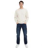 Herren Cargo-Stretch-Jeans nachhaltige Denim-Hose mit mehreren Taschen Loose Fit 960776 Dunkel-Blau