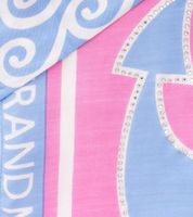 ZWILLINGSHERZ Rhinestone Anchor Triangular Scarf in a Maritime Design and Statement Print Fashion Scarf 3014D-0204-18 Light Blue/Pink/White ZWILLINGSHERZ Rhinestone Anchor Triangular Scarf in a Maritime Design and Statement Print Fashion Scarf 3014D-0204-18 Light Blue/Pink/White