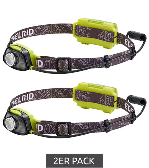 2-Pack Edelrid Vegalite Headlamp - Women's & Men's 250 Lumens Multicolored Outdoor & Trekking Lamp