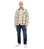 Giacca-camicia a quadri da uomo con motivo a quadri, giacca da mezza stagione 946806 Beige/Verde/Bianco Giacca-camicia a quadri da uomo con motivo a quadri, giacca da mezza stagione 946806 Beige/Verde/Bianco