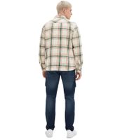 Giacca-camicia a quadri da uomo con motivo a quadri, giacca da mezza stagione 946806 Beige/Verde/Bianco Giacca-camicia a quadri da uomo con motivo a quadri, giacca da mezza stagione 946806 Beige/Verde/Bianco