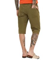Bermuda lunghi da uomo in denim, cotone, effetto vintage, shorts 903459, verde oliva Bermuda lunghi da uomo in denim, cotone, effetto vintage, shorts 903459, verde oliva