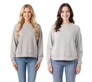 ZEGY Damen Strick-Pullover mit Rundhalsausschnitt Baumwoll-Pullover Freizeit-Sweater 1076 in Grau oder Hell-Grau ZEGY Damen Strick-Pullover mit Rundhalsausschnitt Baumwoll-Pullover Freizeit-Sweater 1076 in Grau oder Hell-Grau