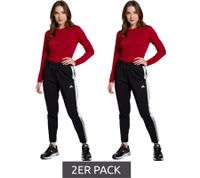2-pack of adidas Tiro women's sports pants with AEROREADY technology, sustainable jogger training pants H59988 Black/White 2-pack of adidas Tiro women's sports pants with AEROREADY technology, sustainable jogger training pants H59988 Black/White