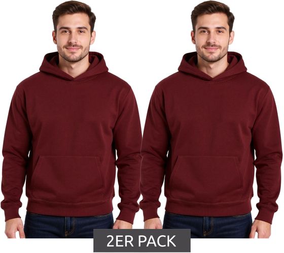 European League Of Football Blank Cotton Hoodies Zinfandel