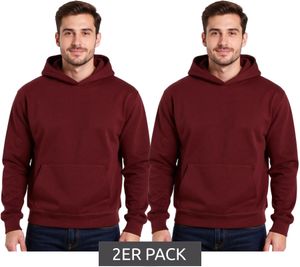 European League Of Football Blank Cotton Hoodies Zinfandel