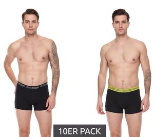 10er Pack Kappa Herren Boxershorts mit Marken Schriftzug und Logo Unterhose 351K1JW ADO Schwarz/Lime 10er Pack Kappa Herren Boxershorts mit Marken Schriftzug und Logo Unterhose 351K1JW ADO Schwarz/Lime