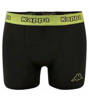 10-pack of Kappa men's boxer shorts with brand lettering and logo, 351K1JW ADO, black/lime 10-pack of Kappa men's boxer shorts with brand lettering and logo, 351K1JW ADO, black/lime