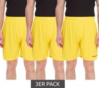 3er Sparpack masita Rio Herren Trainings-Shorts mit Clima Tech-Technologie Sport-Hose mit Innenslip 2401S-3000 Gelb