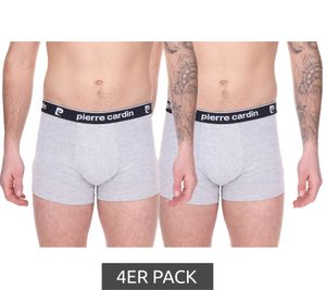 4er Pack Pierre Cardin Herren Baumwoll-Boxershorts Unterwäsche R808 6500 Grau