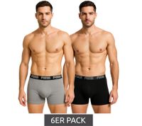 6-Pack PUMA Everyday Basic Boxer Men's Cotton Boxer Shorts 521015001 691 Black/Heather Gray 6-Pack PUMA Everyday Basic Boxer Men's Cotton Boxer Shorts 521015001 691 Black/Heather Gray