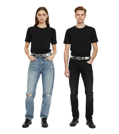 ACDC Belt from an Australian rock band. Leather belt, adjustable casual belt, black.