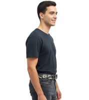 AC/DC Gürtel von einer australische Rockband Leder-Gürtel verstellbarer Freizeit-Gürtel Schwarz