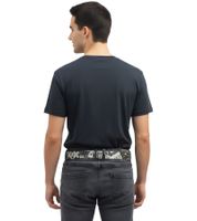 AC/DC Gürtel von einer australische Rockband Leder-Gürtel verstellbarer Freizeit-Gürtel Schwarz