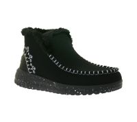 HEY DUDE Denny Faux - Stivaletti slip-on da donna con fodera in similpelle di agnello e plantare estraibile 40208-001, neri HEY DUDE Denny Faux - Stivaletti slip-on da donna con fodera in similpelle di agnello e plantare estraibile 40208-001, neri