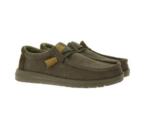 HEY DUDE Wally Corduroy, scarpe slip-on da donna in stile mocassino con plantare estraibile e vera pelle, 40163-200, marrone HEY DUDE Wally Corduroy, scarpe slip-on da donna in stile mocassino con plantare estraibile e vera pelle, 40163-200, marrone