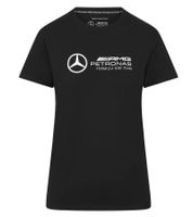 Lot de 3 t-shirts femme Mercedes-Benz AMG Petronas F1 MAPF, en coton avec grand logo, manches courtes, 701227045 001 Noir Lot de 3 t-shirts femme Mercedes-Benz AMG Petronas F1 MAPF, en coton avec grand logo, manches courtes, 701227045 001 Noir