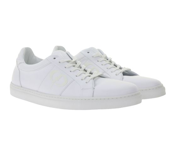 PHINOMEN Damen und Kinder Sneaker Made in Portugal im "All-White"-Design Echtleder-Schuhe Weiß
