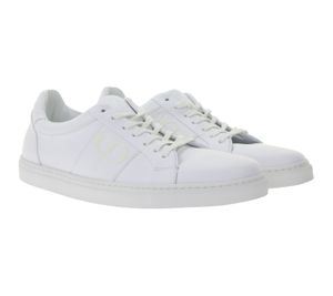 PHINOMEN Damen und Kinder Sneaker Made in Portugal im "All-White"-Design Echtleder-Schuhe Weiß