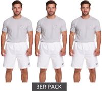3-pack Outfitter OCEAN FABRICS training shorts for men, sustainable sports pants Tahi Match OUT-M-1032-OTW White