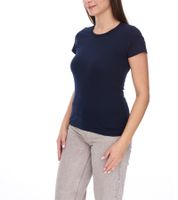 5er Sparpack WORXWEAR Damen T-Shirt modisches Rundhals-Shirt mit 180gsm Kurzarm-Shirt Navy