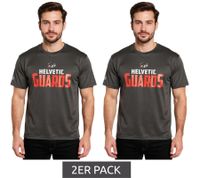2-pack of European League of Football Helvetic Guards T-shirts in jet black