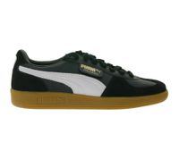 Zapatillas PUMA Palermo con revestimientos de ante, zapatos de piel auténtica con etiqueta lateral Palermo, con cordones 396464 03 Negro/Gris/Blanco