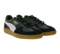Zapatillas PUMA Palermo con revestimientos de ante, zapatos de piel auténtica con etiqueta lateral Palermo, con cordones 396464 03 Negro/Gris/Blanco