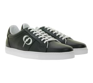 PHINOMEN Women's and Children's Sneakers Made in Portugal with Shock-Absorbing Insoles, Genuine Leather Shoes, Black/White
