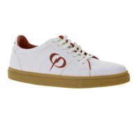 PHINOMEN Damen und Kinder Sneaker Made in Portugal mit schockabsorbierender Einlegesohle Echtleder-Schuhe Weiß/Rot PHINOMEN Damen und Kinder Sneaker Made in Portugal mit schockabsorbierender Einlegesohle Echtleder-Schuhe Weiß/Rot