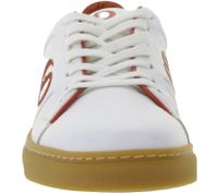 PHINOMEN Damen und Kinder Sneaker Made in Portugal mit schockabsorbierender Einlegesohle Echtleder-Schuhe Weiß/Rot PHINOMEN Damen und Kinder Sneaker Made in Portugal mit schockabsorbierender Einlegesohle Echtleder-Schuhe Weiß/Rot