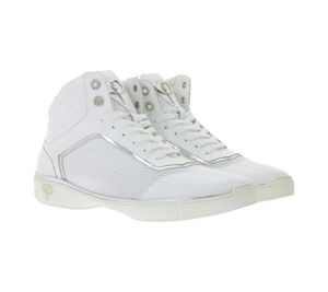 Sneakers di lusso PHINOMEN da donna e da uomo, realizzate in Italia, scarpe fatte a mano in vera pelle, bianco/argento Sneakers di lusso PHINOMEN da donna e da uomo, realizzate in Italia, scarpe fatte a mano in vera pelle, bianco/argento