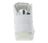 PHINOMEN Damen und Herren Luxus Sneaker Made in Italien Handarbeit Echtleder-Schuhe Weiß/Silber PHINOMEN Damen und Herren Luxus Sneaker Made in Italien Handarbeit Echtleder-Schuhe Weiß/Silber