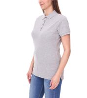 Polo SANTINO Mika Femme, Lot de 3, Coton Bio, Patte de boutonnage 4 boutons, Manches courtes, Chiné, 210 g/m², Gris