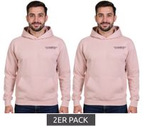Sweat à capuche homme SUBLEVEL en coton avec poches (lot de 2) H10014T21326A1 13300 Rose Sweat à capuche homme SUBLEVEL en coton avec poches (lot de 2) H10014T21326A1 13300 Rose