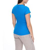 5er Sparpack WORXWEAR Damen T-Shirt modisches Rundhals-Shirt mit 180gsm Kurzarm-Shirt Blau