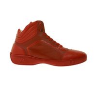 PHINOMEN Herren und Damen High Top Sneaker Handarbeit Made in Italien mit Saffiano-Optik Echtleder-Schuhe Rot PHINOMEN Herren und Damen High Top Sneaker Handarbeit Made in Italien mit Saffiano-Optik Echtleder-Schuhe Rot