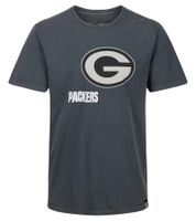 T-shirt homme RE:COVERED X NFL avec logo des Packers de Green Bay imprimé, col rond en coton, gris ou vert/blanc tie-dye