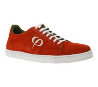 PHINOMEN X-Mas Special Edition Men's and Women's Sneakers Made in Portugal with Suede Look, Genuine Leather Shoes, Red