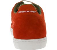 PHINOMEN X-Mas Special Edition Men's and Women's Sneakers Made in Portugal with Suede Look, Genuine Leather Shoes, Red