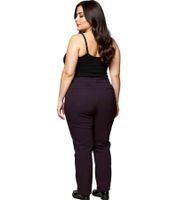2er Pack sheego Bengalin Stretchhose moderne Damen Freizeit-Hose Kurzgröße Große Größen 133991 Weinrot