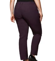 2er Pack sheego Bengalin Stretchhose moderne Damen Freizeit-Hose Kurzgröße Große Größen 133991 Weinrot