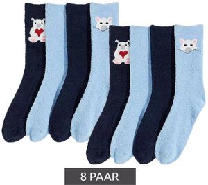 8 paia di calzini morbidi, calze invernali calde per bambini con orsi polari, confezione risparmio 944526 Blu scuro/Azzurro 8 paia di calzini morbidi, calze invernali calde per bambini con orsi polari, confezione risparmio 944526 Blu scuro/Azzurro