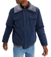 Chaqueta de entretiempo para hombre con detalles acanalados, paquete económico 904745 azul/gris